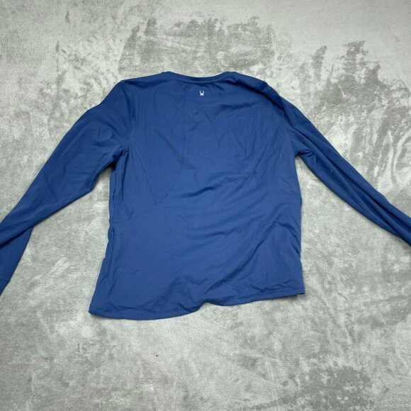Spyder Active Womens Blue Long Sleeve Performance Shirt XXL NWT  6478 - Picture 2 of 9